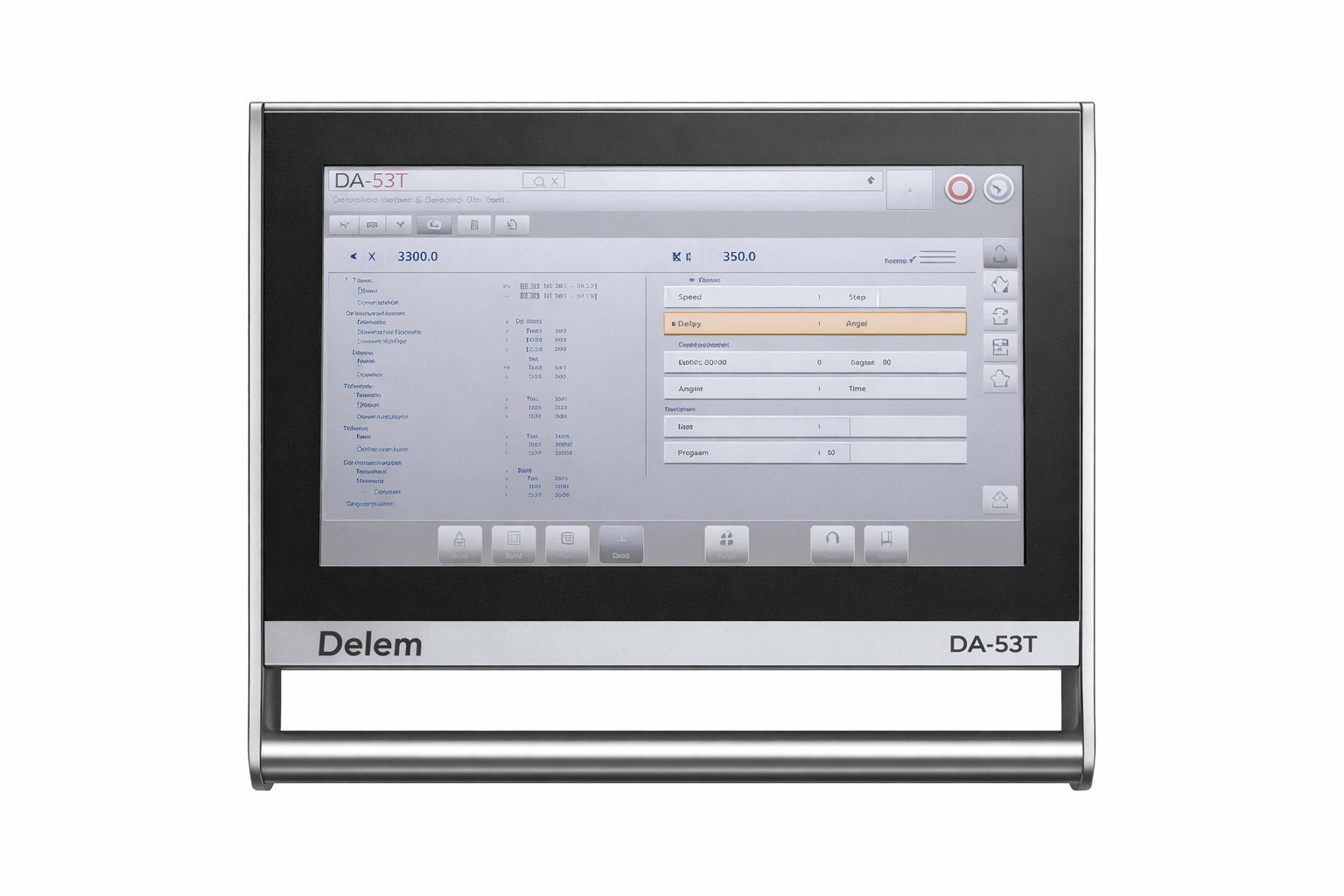 DELEM DA53TX CNC controller on HPB High-End