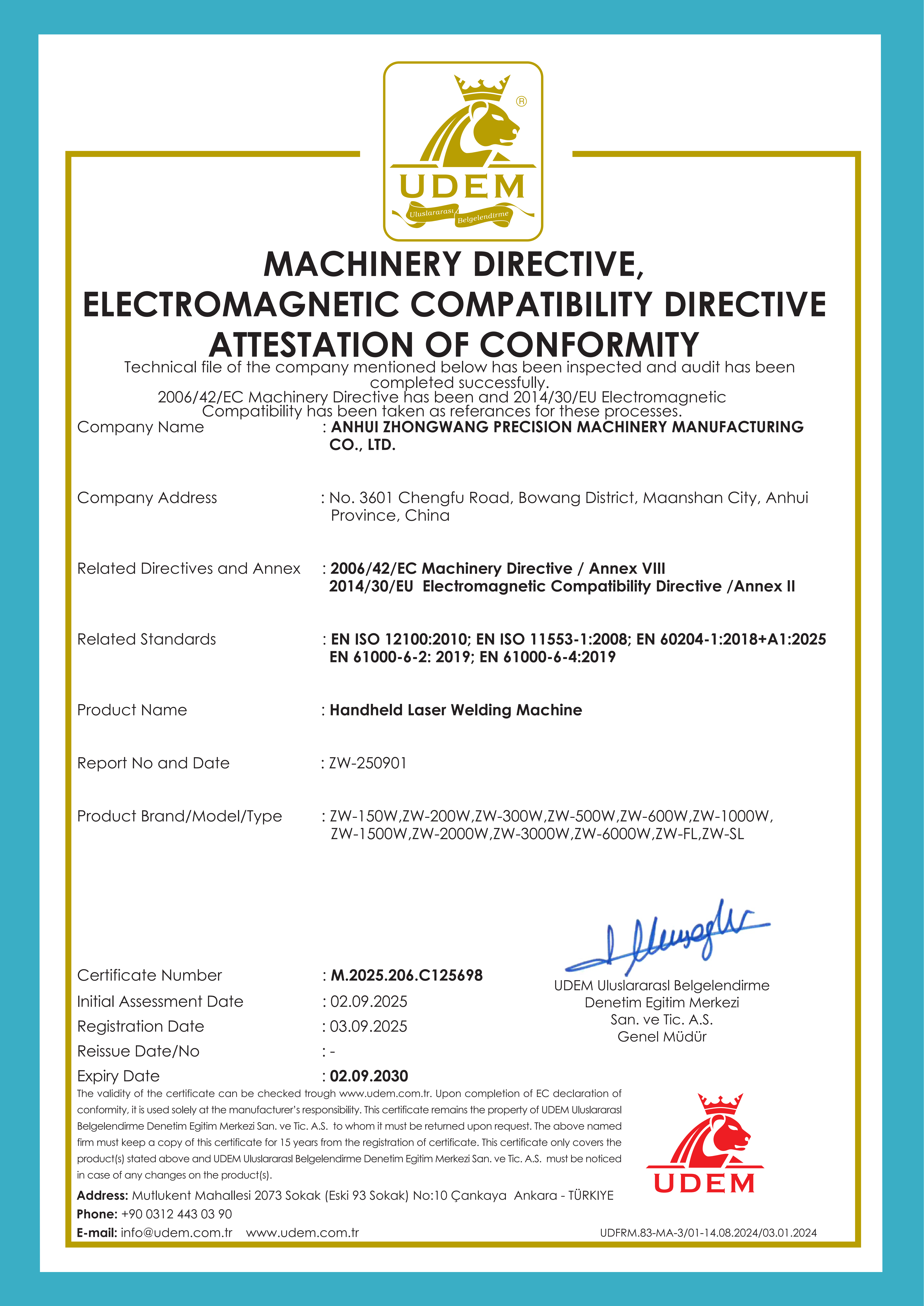 Laser Welding CE